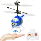 Induction RC Helicopter Flying Toys Cartoon Remote Control Drone Kids Plane Toys