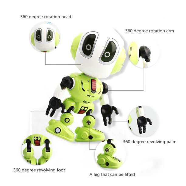 Interactive Voice Robot Intelligent Recording Alloy Gesture Touch Talking Robot Mini Electronic Doll