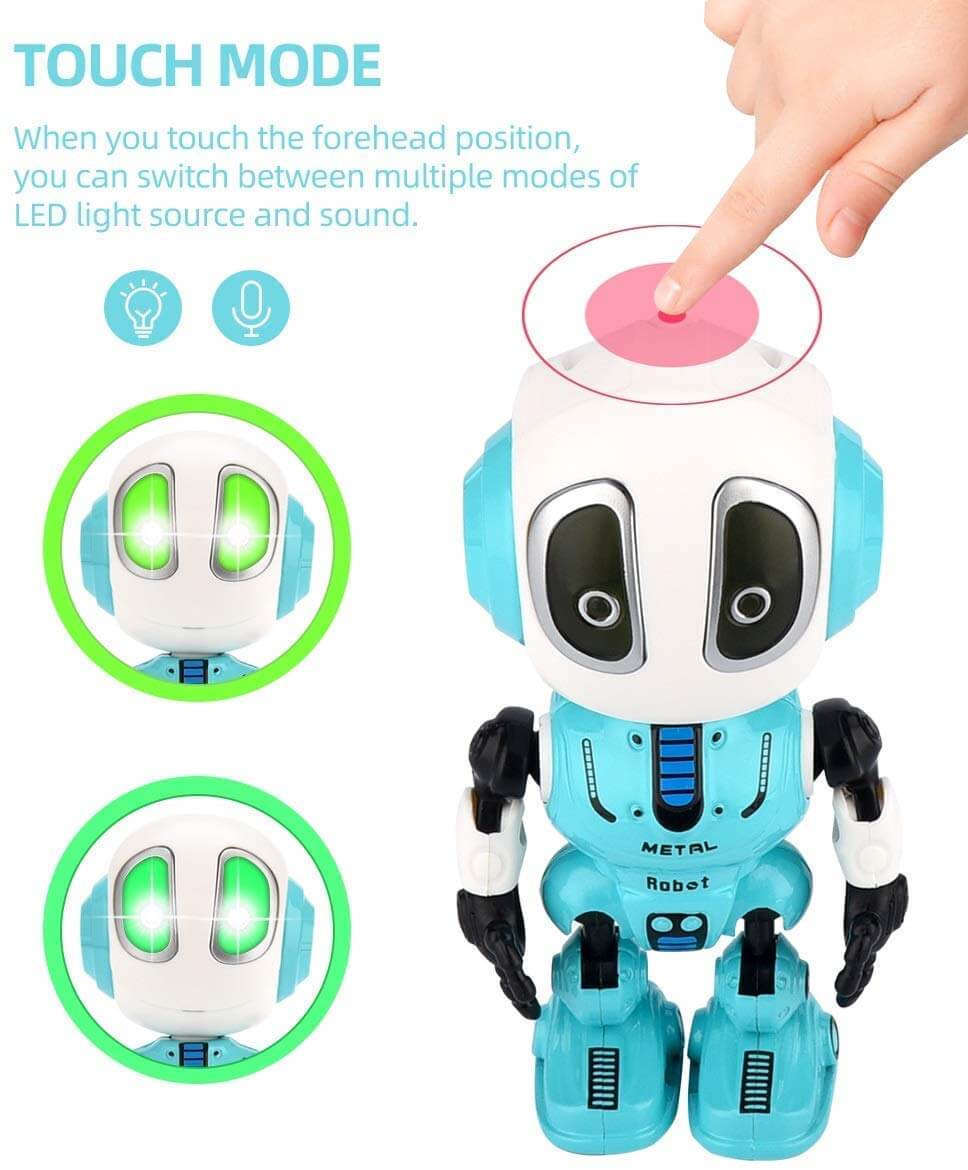 Interactive Voice Robot Intelligent Recording Alloy Gesture Touch Talking Robot Mini Electronic Doll