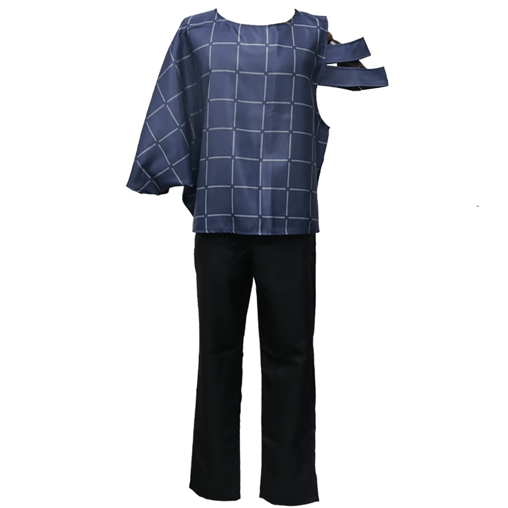 Women Maki Costume Blue Mahito Tops Pants 2pcs Suit for Halloween Cosplay