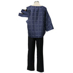 Women Maki Costume Blue Mahito Tops Pants 2pcs Suit for Halloween Cosplay