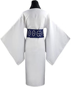 Sukuna White Kimono Set with Scarf and Wig for Adult Cosplay Halloween Conventions