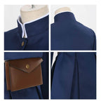 Nobara Costume Blue Cosplay Shirt Dress Bag Wig Full Set for Themed Party
