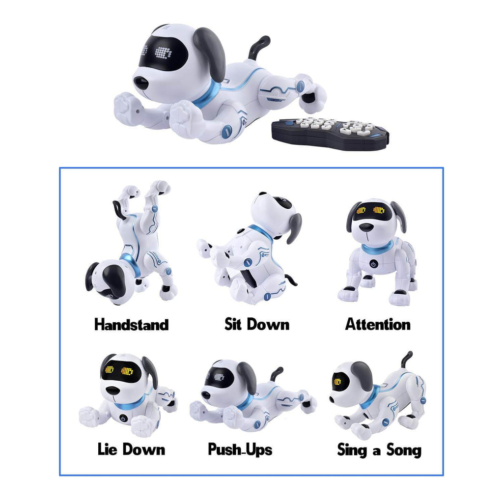K16A Electronic Pets Remote Control Programable Robot Stunt Intelligent Dog With Sound Interactive