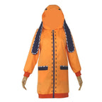 Teens Runa Yomotsuki Hoodie Bunny Ears Orange Jacket with Socks for Women Cosplay