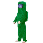 Kids Astronaut Costume Game Space Suit Jumpsuit Backpack and Helmet 3pcs Cosplay Outfit for Boys Girls Aged 3-12