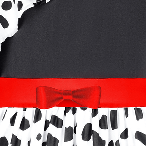 Kids Black and White Dress 101 Dalmatians Costume For Girls Halloween Cosplay