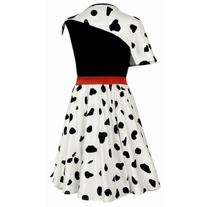 Kids Black and White Dress Fashion Costume For Girls Halloween Cosplay