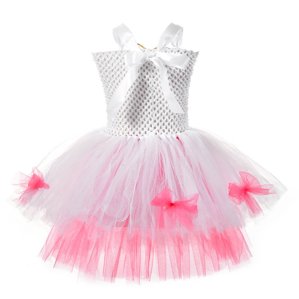 Toddler Fancy Bunny Dress with Headband and Carrot Bag Little Girls Bunny Costume