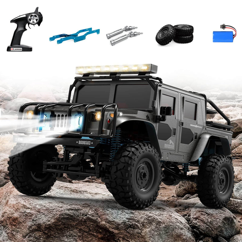 1/10 Jeep RC Truck 4WD RTR Remote Jeep Wrangler Brushed Remote Control Truck RC Rock Crawler
