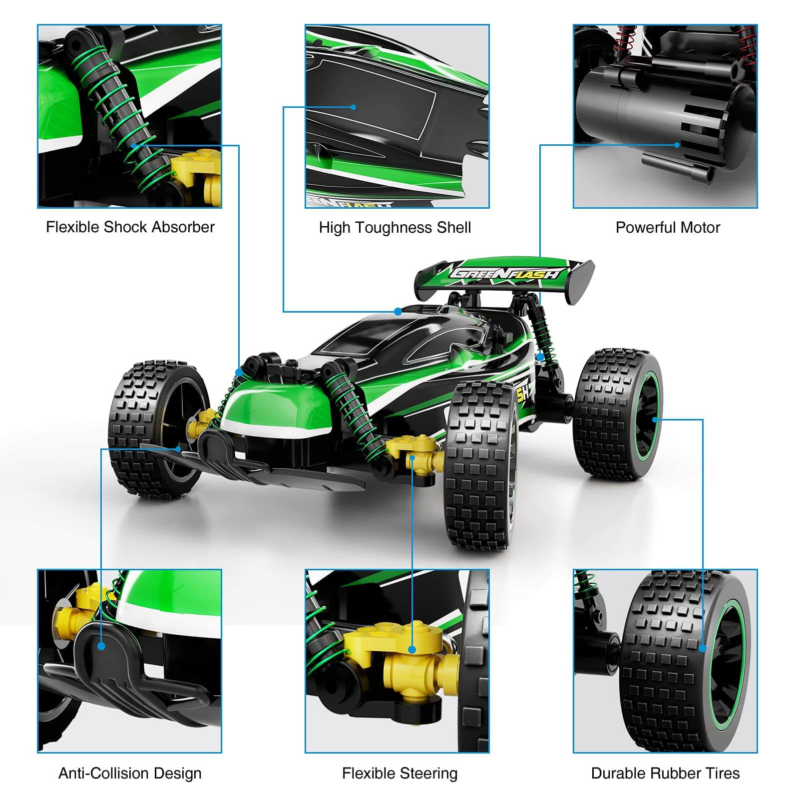 High Speed RC Racing Car 2.4Ghz Remote Control Car for Boys & Girls Best Gift for Kids