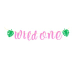 Kids Wild One Party Tableware Set Toddler 1st Animal Theme Birthday Disposable Tableware for Boys and Girls
