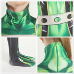 Tsuyu Asui Jumpsuit Rainy Season Hero Froppy Costume Green Bodysuit for Cosplay