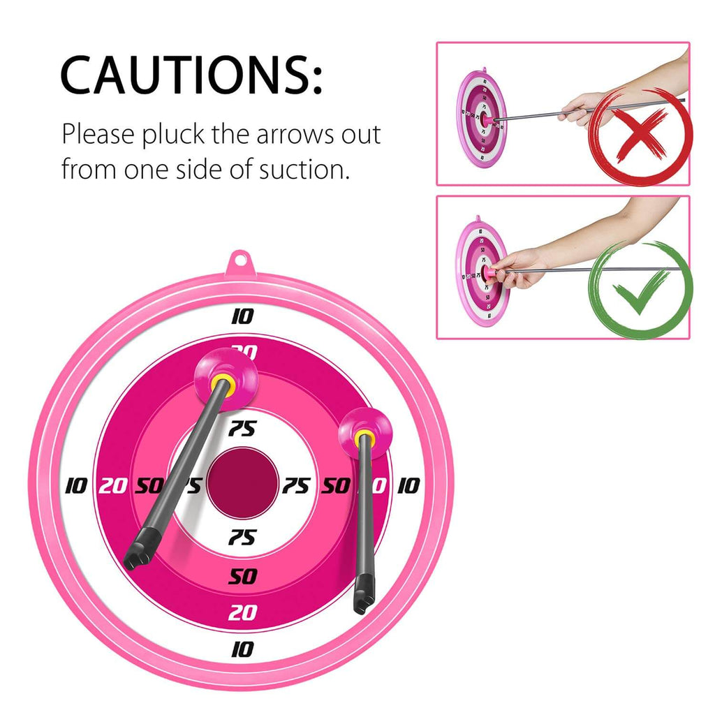 Kids Toy Bow and Arrows with Sighting Device Lighting Effects for Outdoor Hunting Game