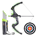 Kids Toy Bow and Arrows with Sighting Device Lighting Effects for Outdoor Hunting Game
