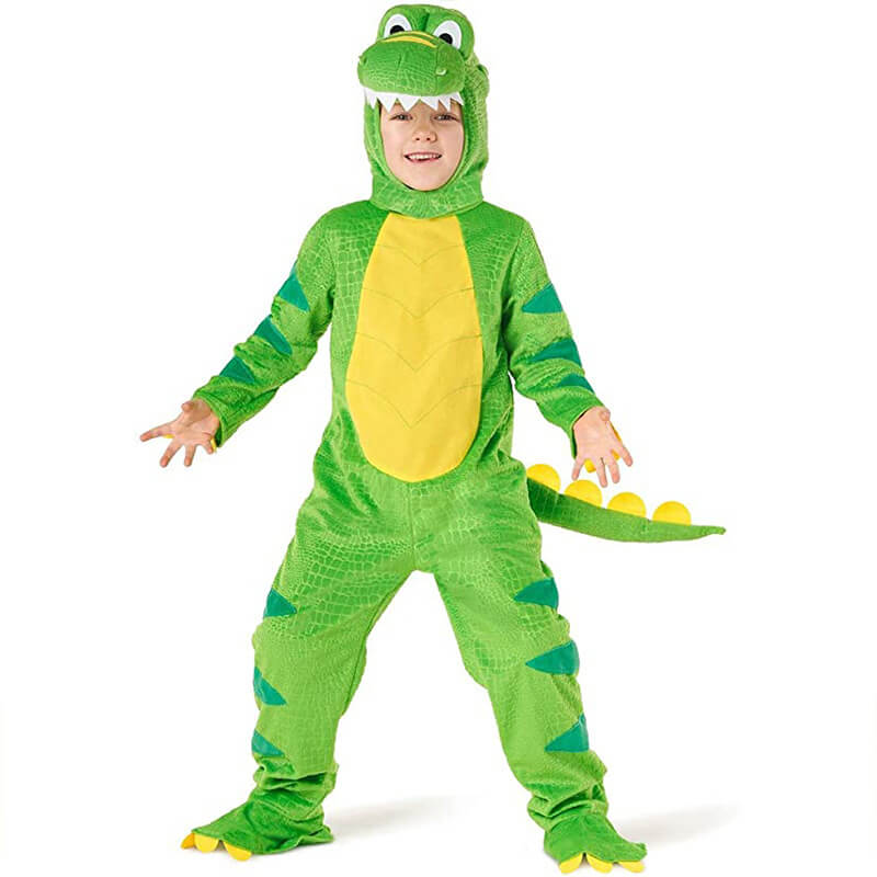 Kids T-Rex Dinosaur Costume Tyrannosaurus Halloween Jumpsuits Stage Party Cos Suits