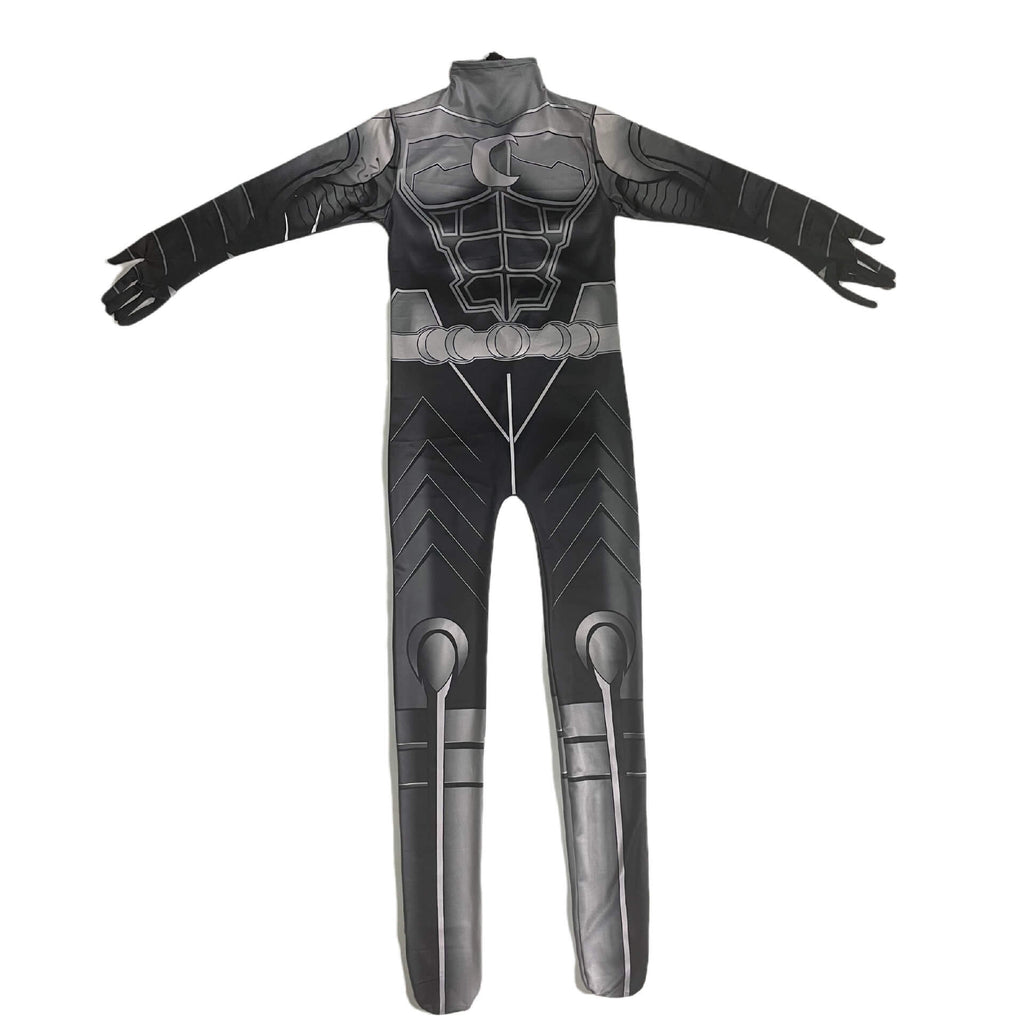 Kids Marc Spector Cosplay Outfit Jumpsuit Cloak 2pcs Costume for Halloween Carnival (4-8 Years)