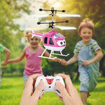 Induction RC Helicopter Flying Toys Cartoon Remote Control Drone Kids Plane Toys