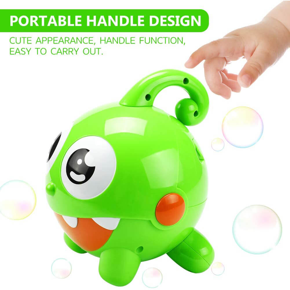 Kids Bubble Toy Little Monster Bubble Maker Automatic Rechargeable Bubble Toy Protable
