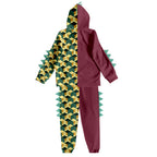 Kids Dinosaur Hoodie and Pants Demon Tanjiro Zenitsu Nezuko Shinobu Giyu Cosplay Suits
