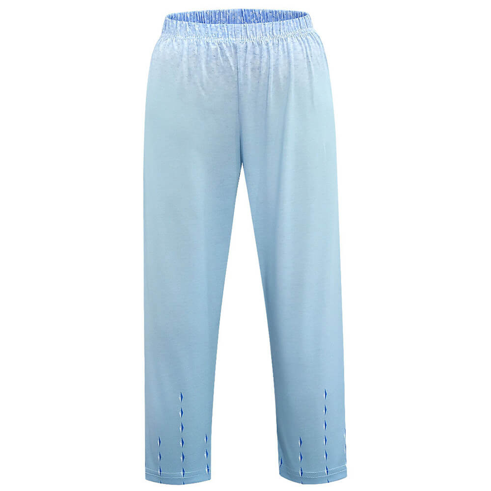 Kids Elsa Princess Costume Snow Girls Dress With Crown Scepter Wig Cosplay Accessories