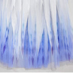 Kids Elsa Princess Costume Snow Girls Dress With Crown Scepter Wig Cosplay Accessories