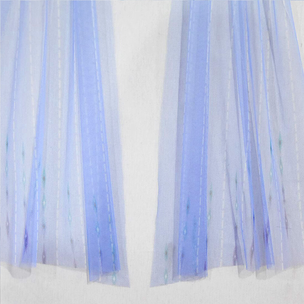 Kids Elsa Princess Costume Snow Girls Dress With Crown Scepter Wig Cosplay Accessories