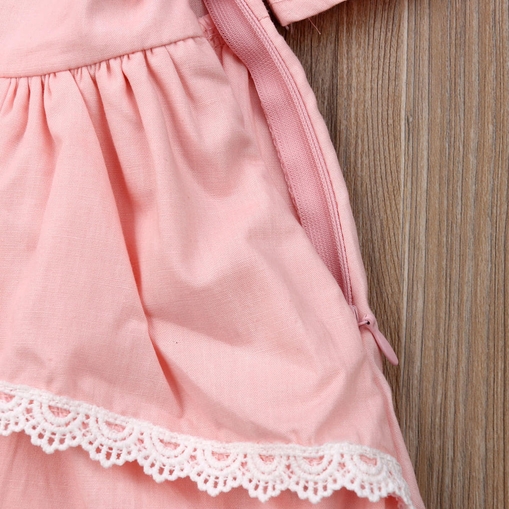 Kid Baby Girl Summer Lace Ruffle Princess Party Pageant Dresses