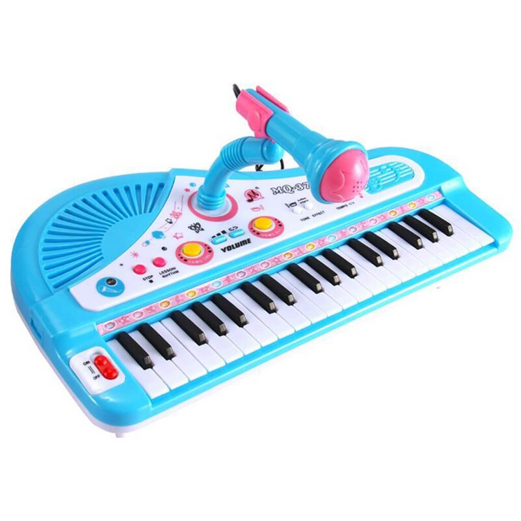 Kids Piano Toy with Keyboard and Microphone, Good Christmas Gift