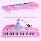 Kids Piano Toy with Keyboard and Microphone, Good Christmas Gift