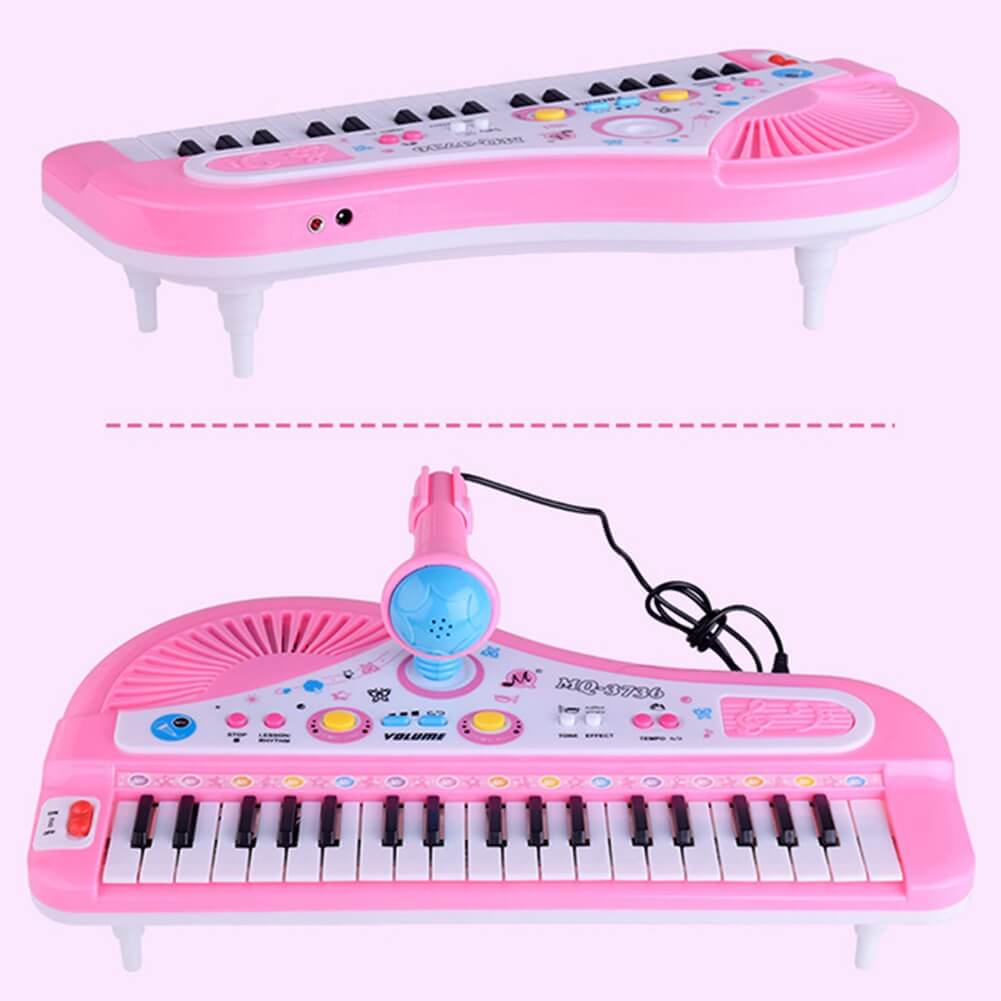 Kids Piano Toy with Keyboard and Microphone, Good Christmas Gift