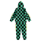 Kids Dinosaur Hoodie and Pants Demon Tanjiro Zenitsu Nezuko Shinobu Giyu Cosplay Suits