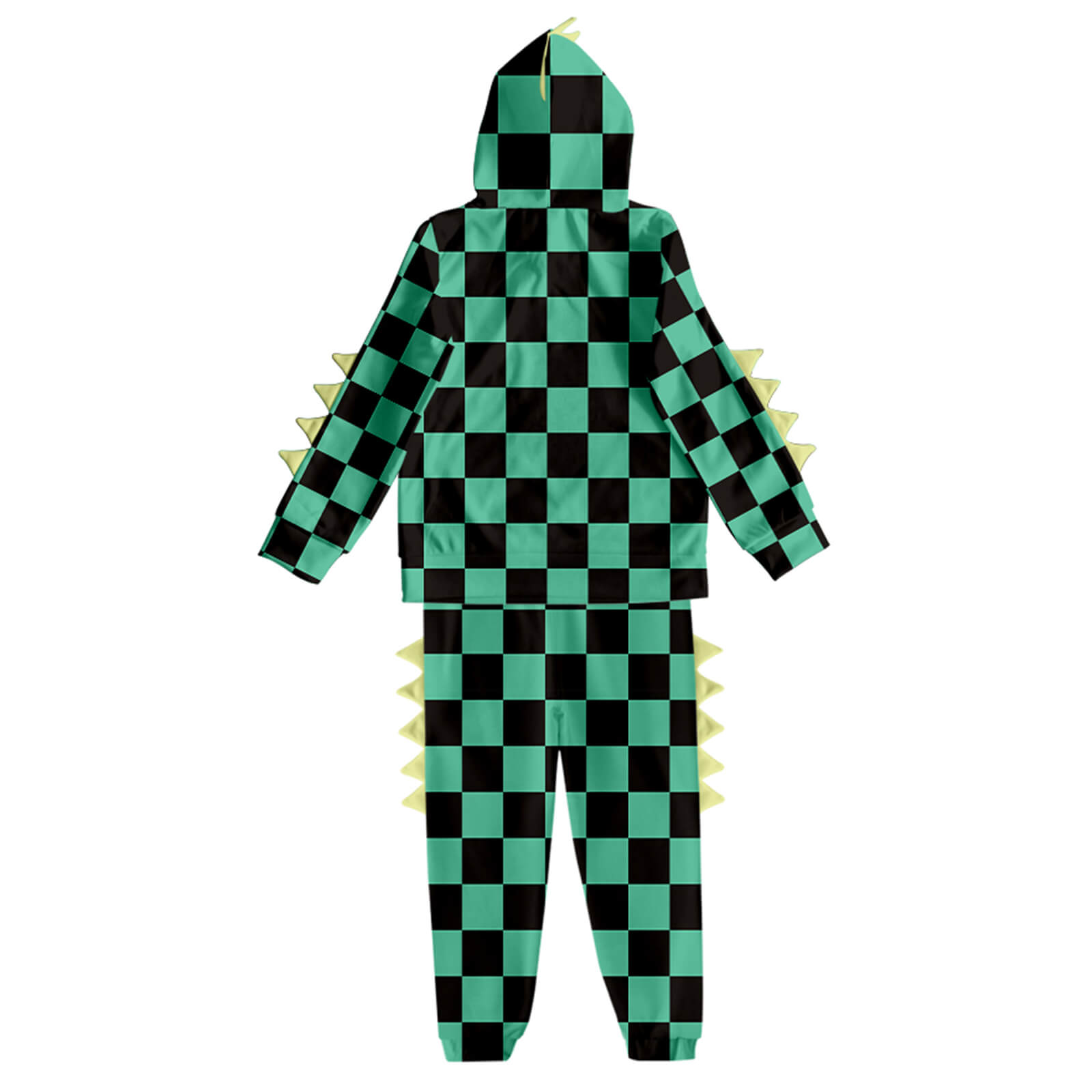 Kids Dinosaur Hoodie and Pants Demon Tanjiro Zenitsu Nezuko Shinobu Giyu Cosplay Suits