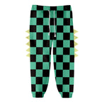 Kids Dinosaur Hoodie and Pants Demon Tanjiro Zenitsu Nezuko Shinobu Giyu Cosplay Suits