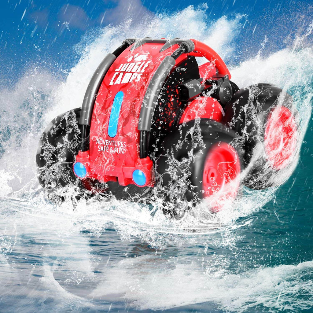 4WD Double Sided 360° Flip and Spin Stunt Amphibious Remote Control Racing Drift Car