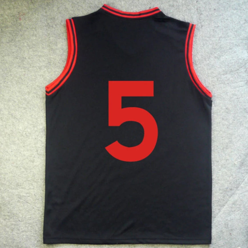 Anime Kuroko's Basketball Jersey Costume GAKUEN School Aomine Daiki 5 Shirts And Shorts