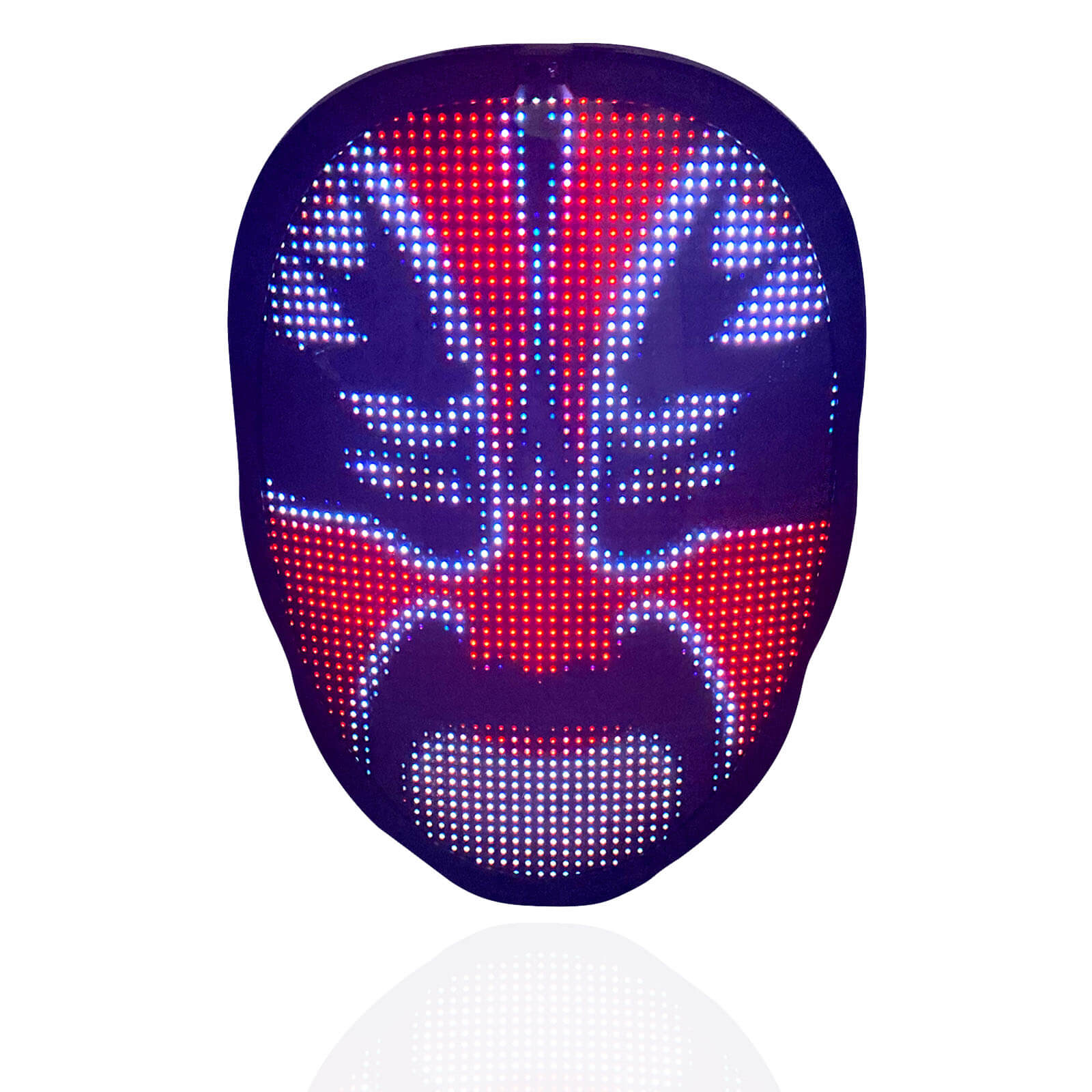 Halloween Led Luminous Mask APP Gesture Control DIY Shining Mask with Bluetooth For Kids and Adult