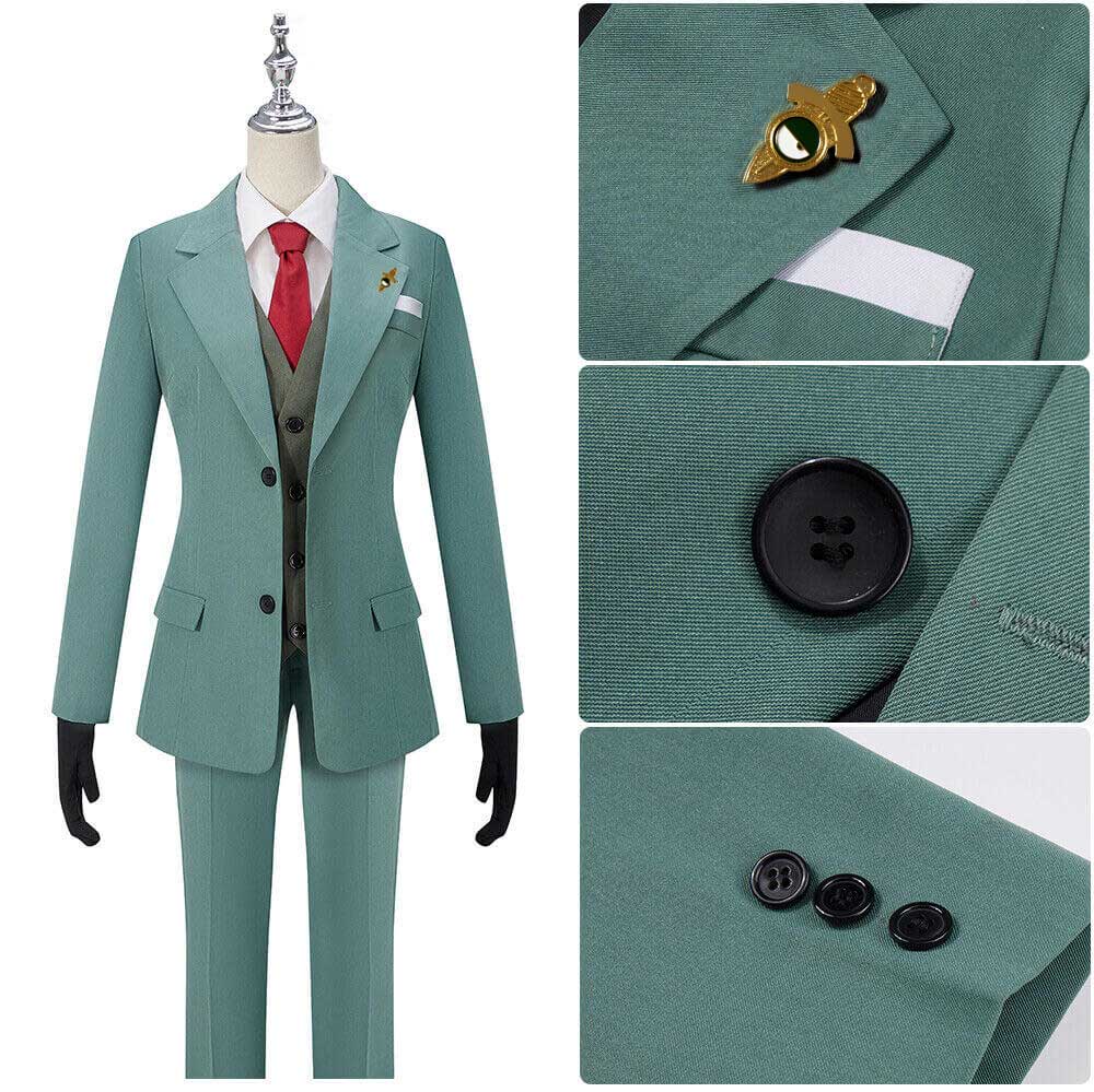 Loid Costume Twilight Blazer Pants Vest 7-Pieces Cosplay Outfit Full Set