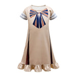 Kids AI Doll Dress Short Sleeve Costume Wig Horror Doll Cosplay Costume for Girls