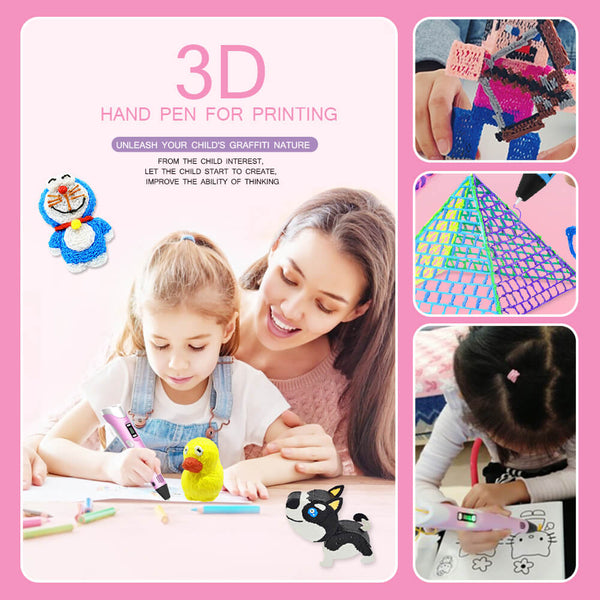 New Children Pen 3D Pen Magic 3D Drawing Printing Printer Pen Kids