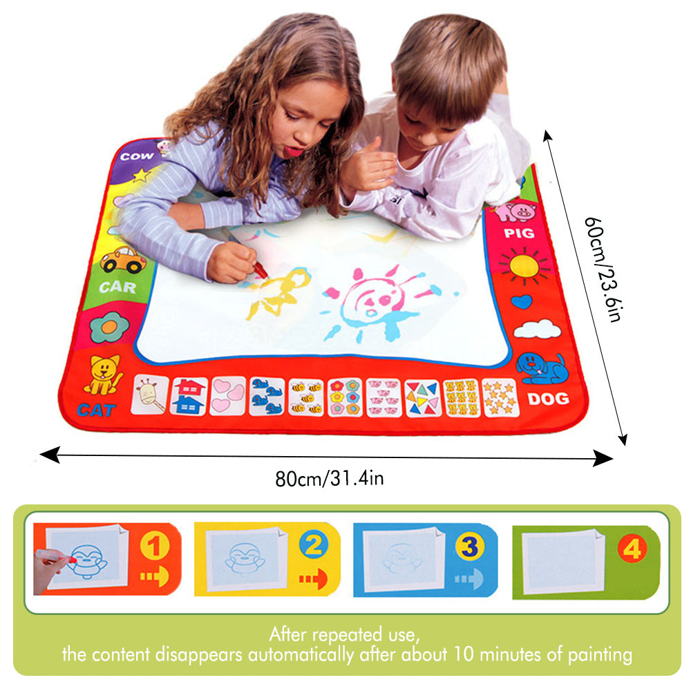 Magic Water Drawing Mat Educational Toy Water Painting Draw Writing Mat Kid Developmental Doodle Board Toy