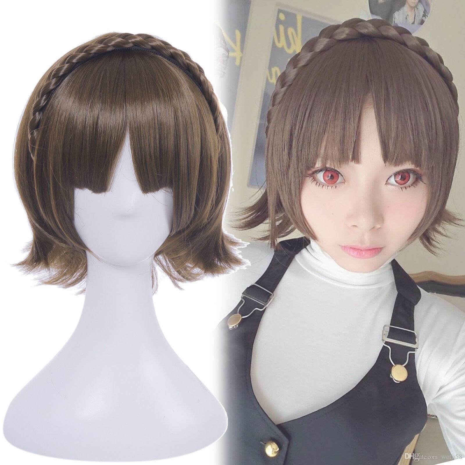 Teens & Adult Persona 5 Costume Makoto Niijima Cosplay Full Set and Wig for Girls Halloween Party Dress