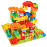 Block Play Building Blocks Set Funnel Slide Blocks DIY Bricks Toy Gift