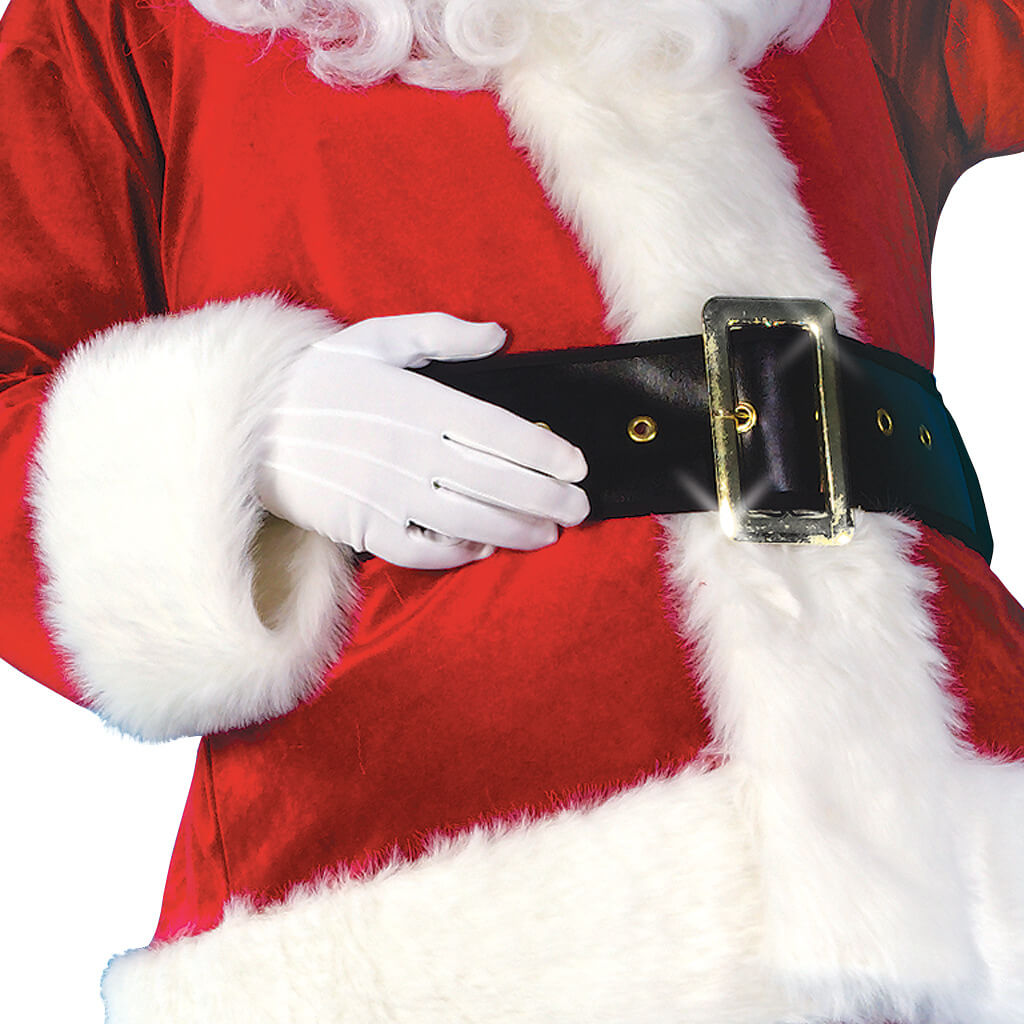 Men's Santa Claus Costume Adult Christmas Deluxe Santa Suit Set