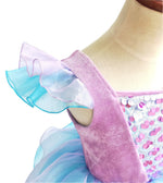 Girls Mermaid Princess Dress With Shiny Sequin Birthday Party Holiday Dress Up Costume