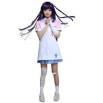 Adult Mikan Tsumiki Cosplay Costume Full Set with Arm Leg Sleeves Danganronpa Outfit