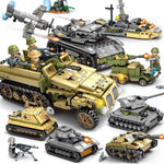 Technic Iron Empire Tank Building Blocks Set Weapon War Chariot Creator Army WW2 Soldiers Kids Toys