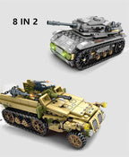 Technic Iron Empire Tank Building Blocks Set Weapon War Chariot Creator Army WW2 Soldiers Kids Toys