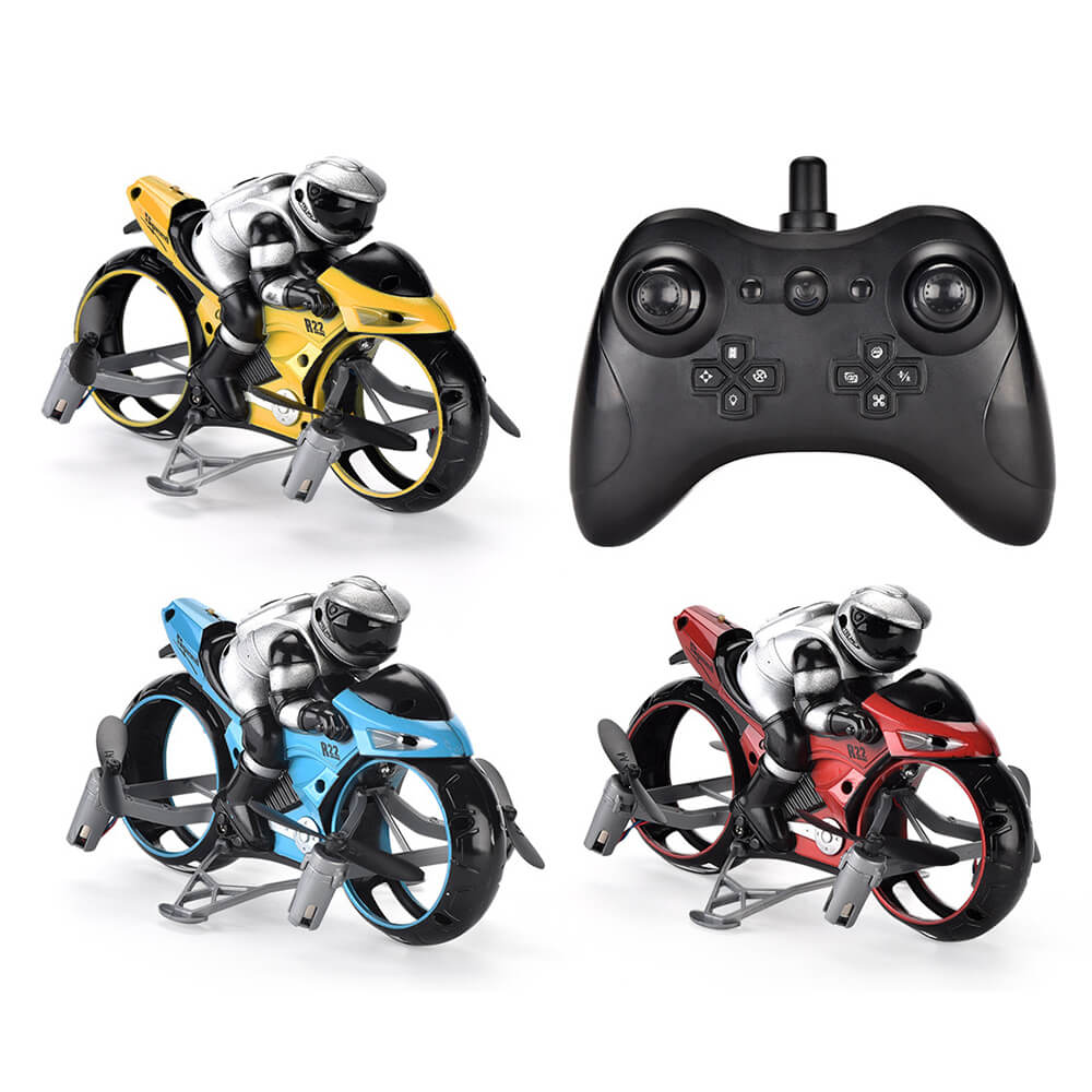 Mini Quadcopter Drone Ultralight Aircraft Electric Airplane Propeller Motorcycle Racing