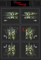 Super Mini Tiger RC Tank Radio Controlled Electronic Simulation Rechargeable Chariot